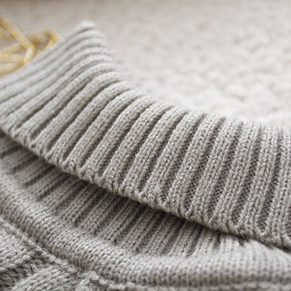Kids Girls Tricots Turtleneck Pullover/Sweaters childrensterritory