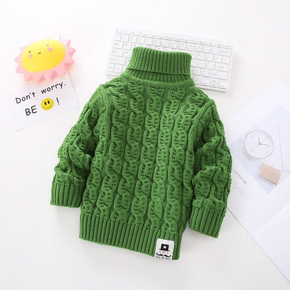 Kids Girls Tricots Turtleneck Pullover/Sweaters childrensterritory