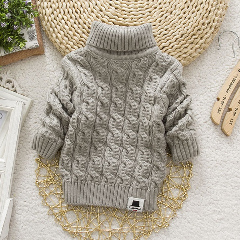 Kids Girls Tricots Turtleneck Pullover/Sweaters childrensterritory