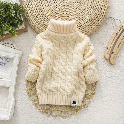 Kids Girls Tricots Turtleneck Pullover/Sweaters childrensterritory