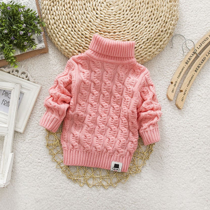 Kids Girls Tricots Turtleneck Pullover/Sweaters childrensterritory