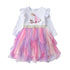 Kids Girls Unicorn Print Tulle Princess Dress childrensterritory