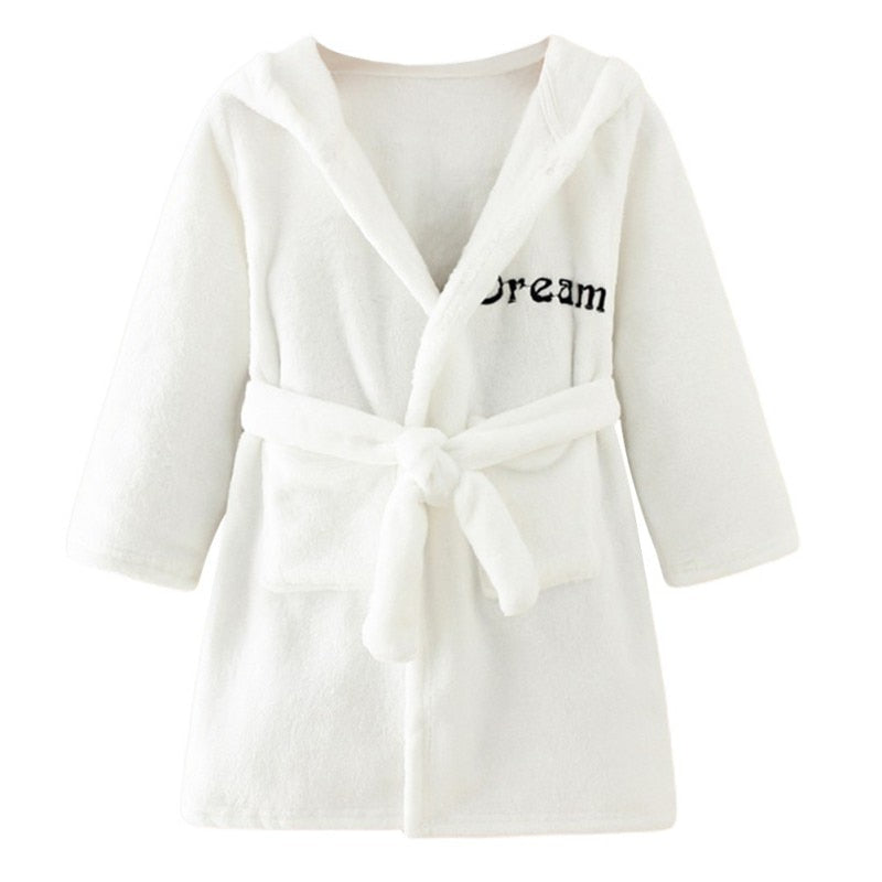 Kids Girls/Boys Hooded Flannel Bathrobe/Sleepwear childrensterritory