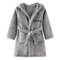 Kids Girls/Boys Hooded Flannel Bathrobe/Sleepwear childrensterritory