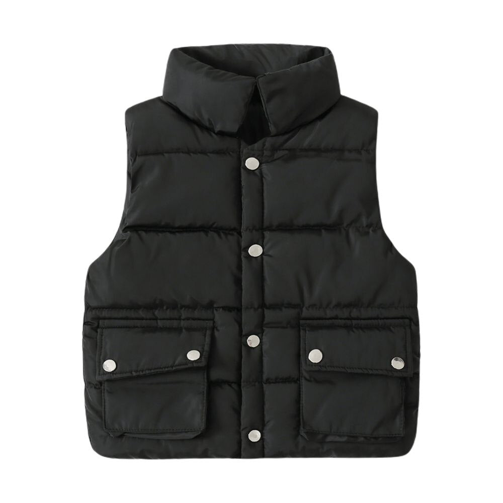Kids Girls/Boys Solid Down Waistcoat/Outerwear childrensterritory