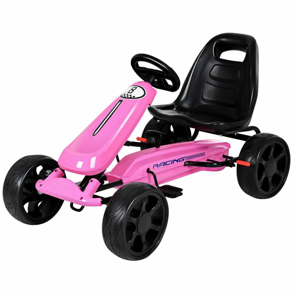 Kids Go Kart Pedal Powered 4 Wheel Ride On Racer Car childrensterritory