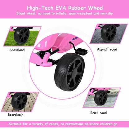 Kids Go Kart Pedal Powered 4 Wheel Ride On Racer Car childrensterritory