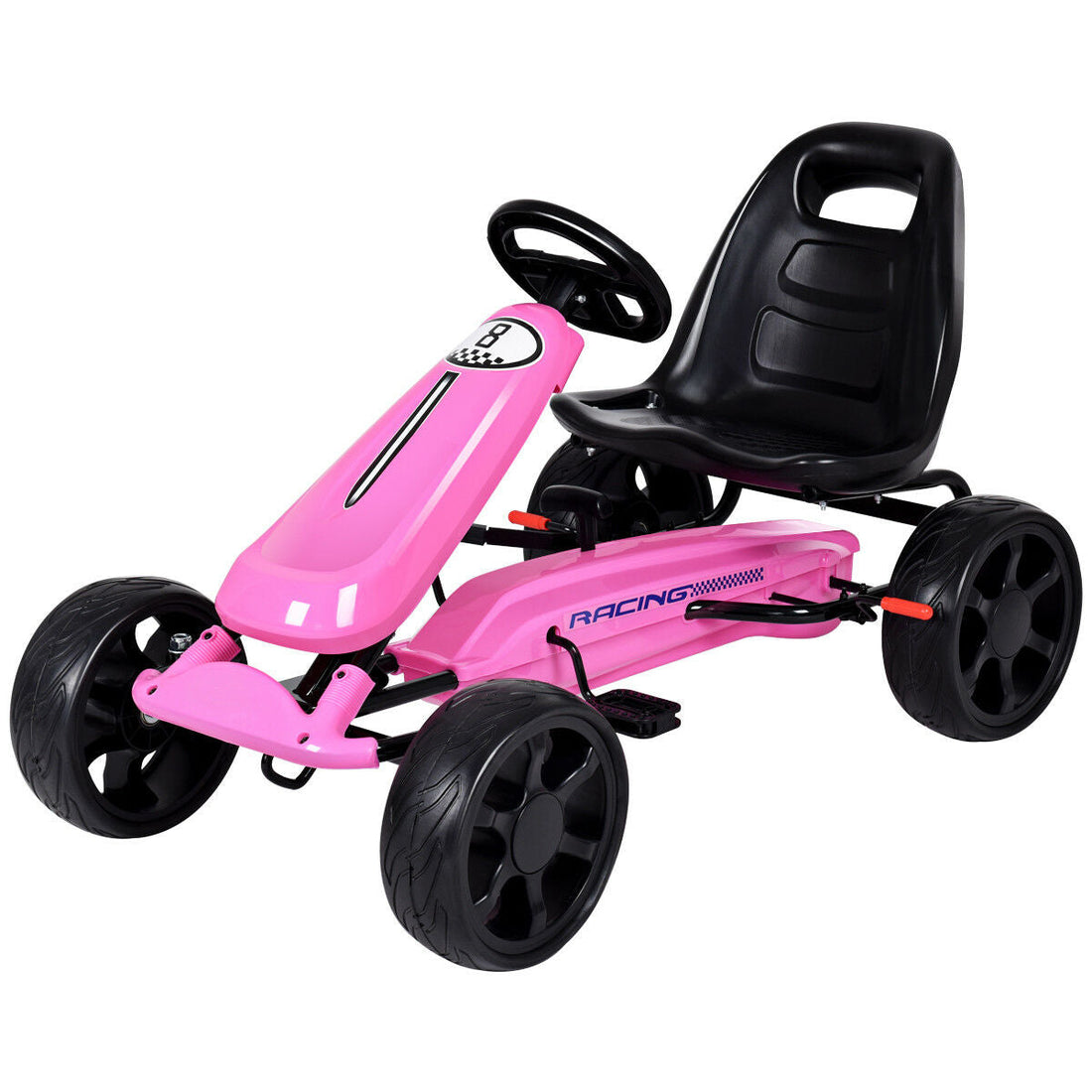 Kids Go Kart Pedal Powered 4 Wheel Ride On Racer Car childrensterritory