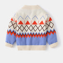 Kids Knit Printed Zipper Cardigan/Outerwear childrensterritory