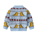 Kids Knit Printed Zipper Cardigan/Outerwear childrensterritory