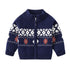 Kids Knit Printed Zipper Cardigan/Outerwear childrensterritory