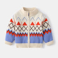 Kids Knit Printed Zipper Cardigan/Outerwear childrensterritory