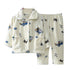 Kids Long Sleeve Flannel Pajamas Set/Sleepwear childrensterritory