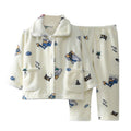 Kids Long Sleeve Flannel Pajamas Set/Sleepwear childrensterritory