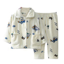 Kids Long Sleeve Flannel Pajamas Set/Sleepwear childrensterritory