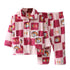 Kids Long Sleeve Flannel Pajamas Set/Sleepwear childrensterritory