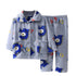 Kids Long Sleeve Flannel Pajamas Set/Sleepwear childrensterritory