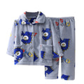 Kids Long Sleeve Flannel Pajamas Set/Sleepwear childrensterritory