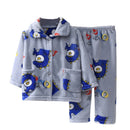 Kids Long Sleeve Flannel Pajamas Set/Sleepwear childrensterritory