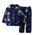 Kids Long Sleeve Flannel Pajamas Set/Sleepwear childrensterritory