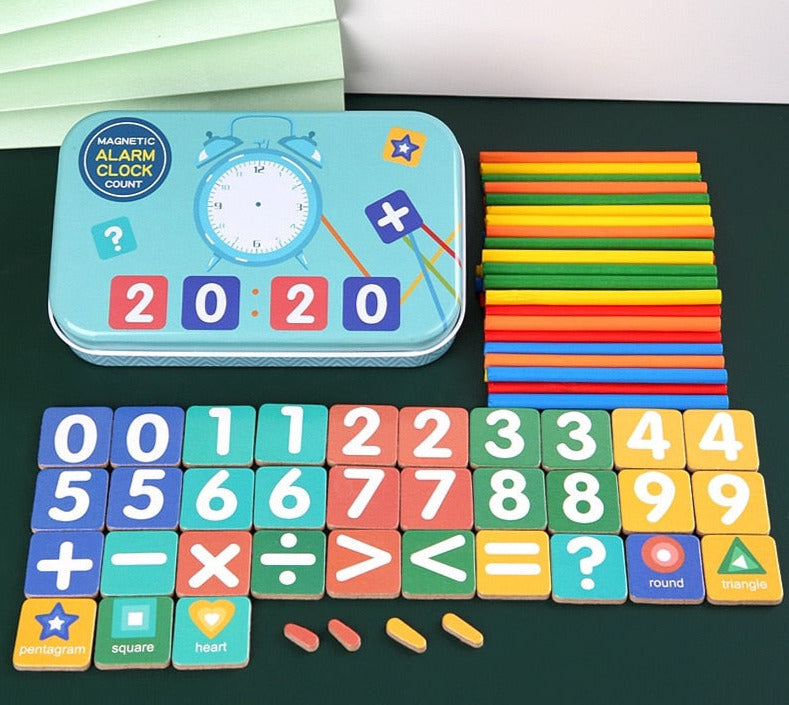 Kids Magnetic Digital Counting Wood Sticks Game childrensterritory