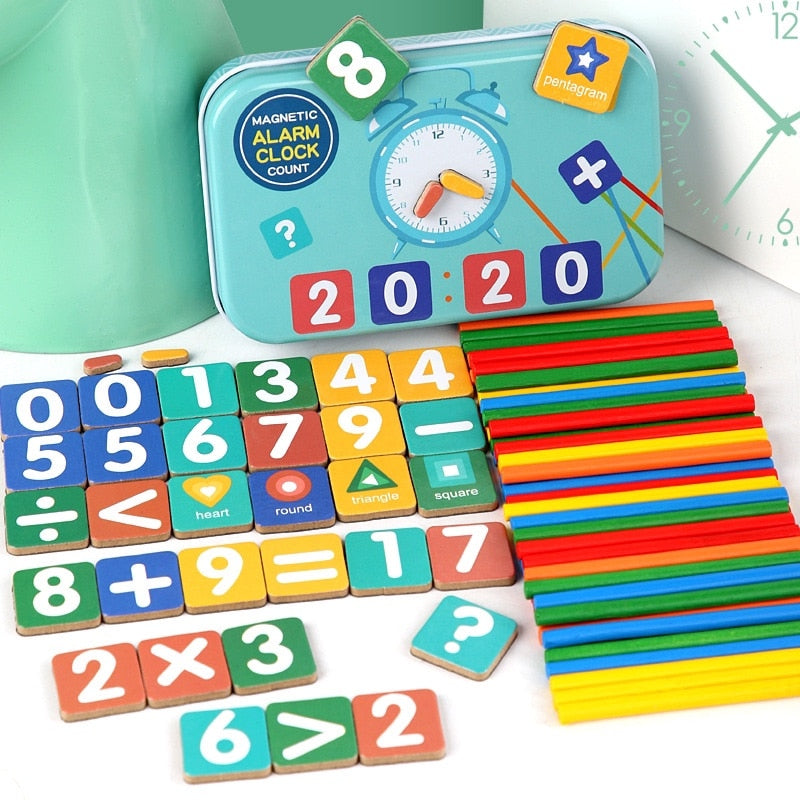 Kids Magnetic Digital Counting Wood Sticks Game childrensterritory