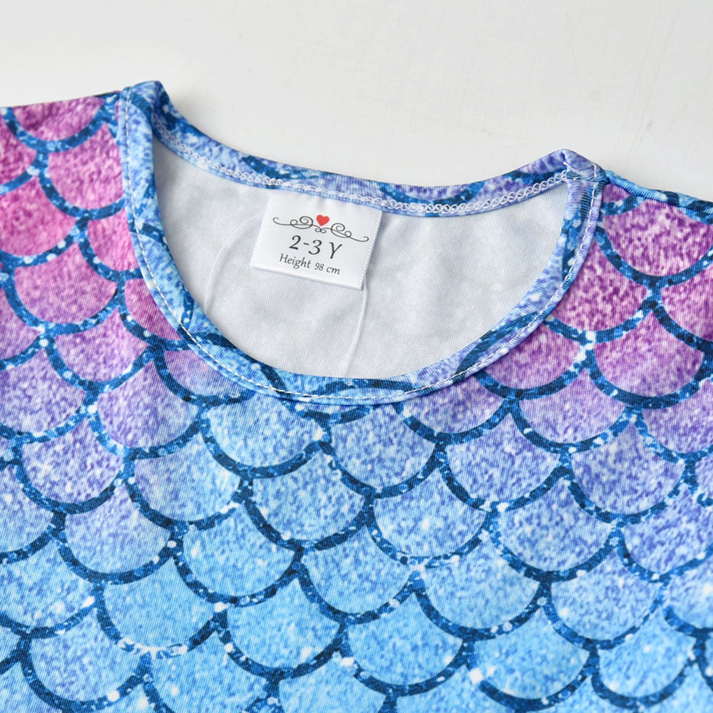 Kids Mermaid Princess Tutu Dress For Girls childrensterritory