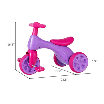 Kids Pink Wheels Tricycle Training Bike/Ride on Toy childrensterritory