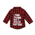 Kids Plaid Turn Down Collar Shirt w/Long Sleeve childrensterritory