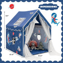 Kids Playhouse Large Indoor Play Tent With Longer Curtain childrensterritory