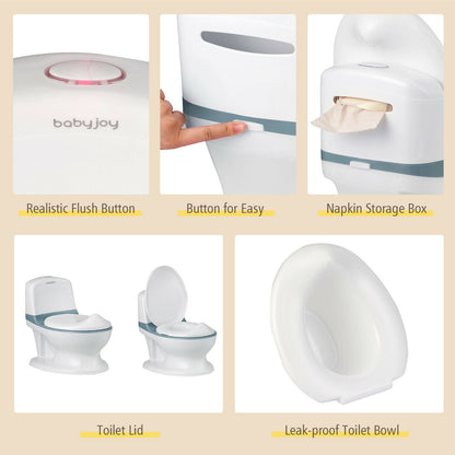 Kids Potty Training Transition Toilet w/ Sound &amp; Light childrensterritory