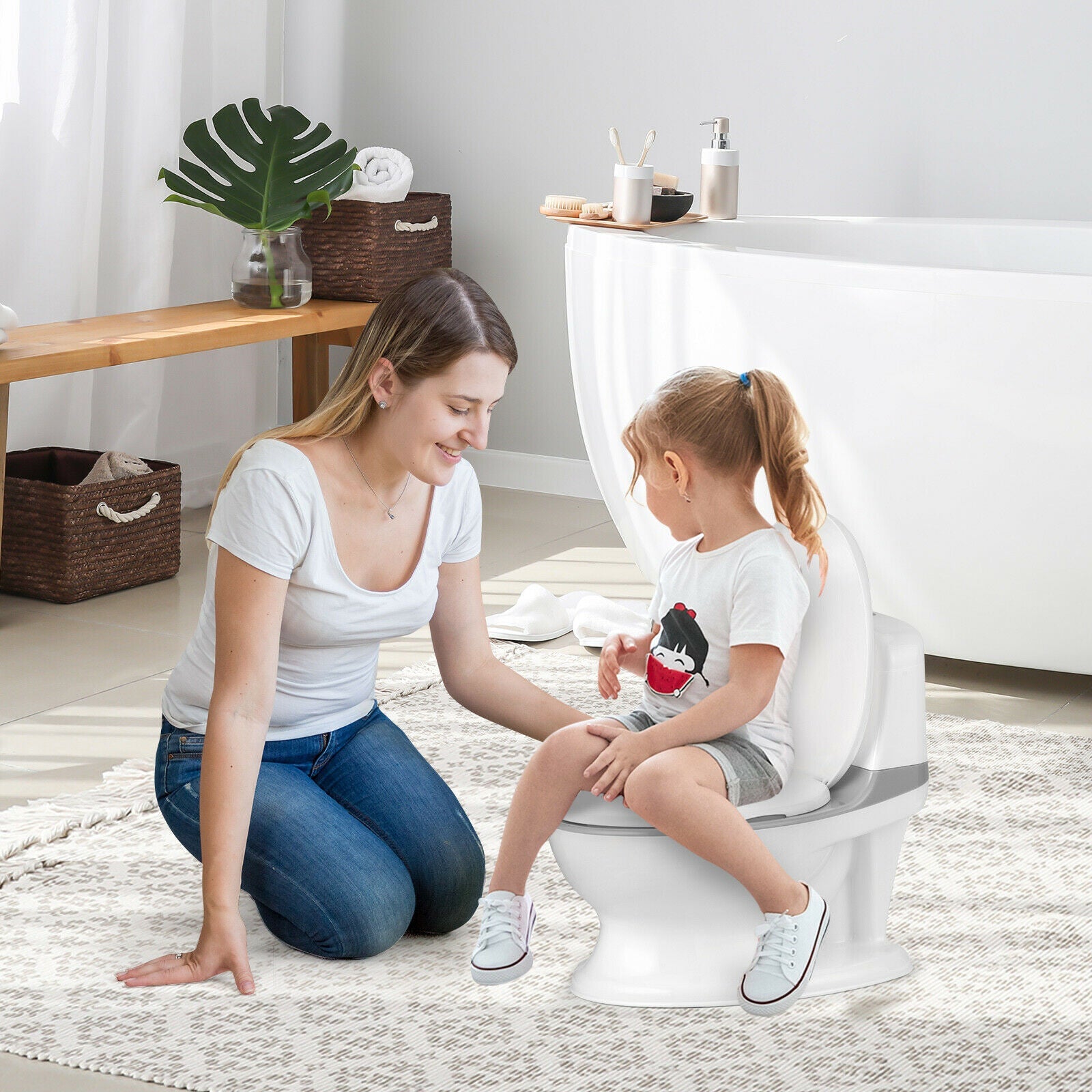 Kids Potty Training Transition Toilet w/ Sound &amp; Light childrensterritory