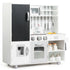 Kids Pretend White Kitchen Playset w/ Utensils childrensterritory