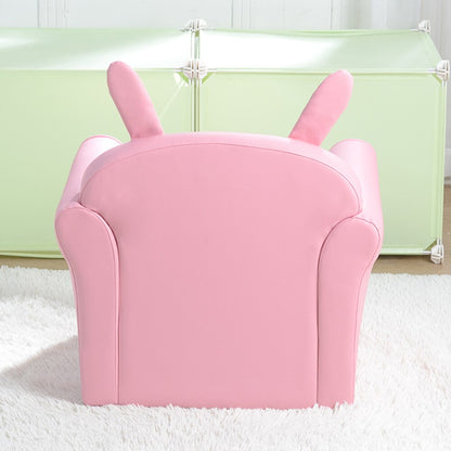 Kids Rabbit Designed Pin Color Single Sofa/Furniture childrensterritory