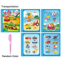 Kids Reusable Coloring Magic Water Drawing Book childrensterritory