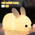Kids Soft Silicone Touch USB Rechargeable Bunny Night Lamp childrensterritory