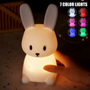 Kids Soft Silicone Touch USB Rechargeable Bunny Night Lamp childrensterritory