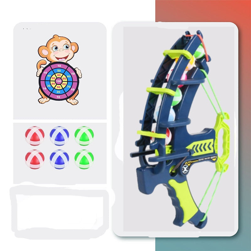 Kids Sticky Ball Bow with Target Toy childrensterritory