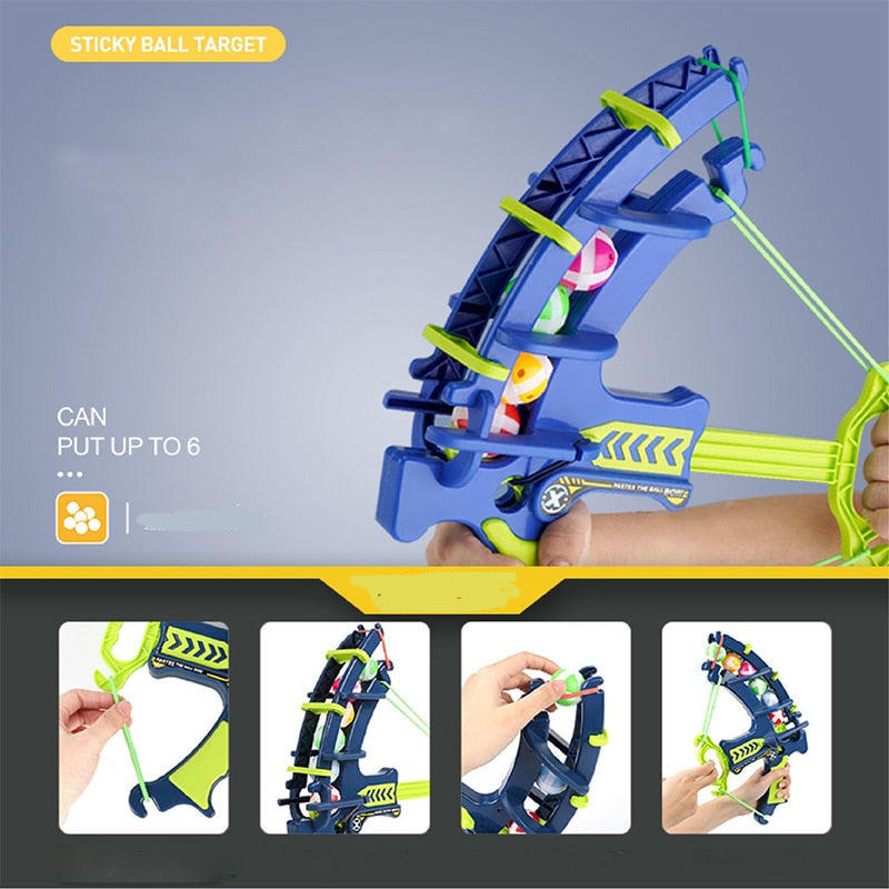 Kids Sticky Ball Bow with Target Toy childrensterritory