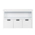 Kids Toy Storage Cabinet with 3 Rolling Toy Box childrensterritory