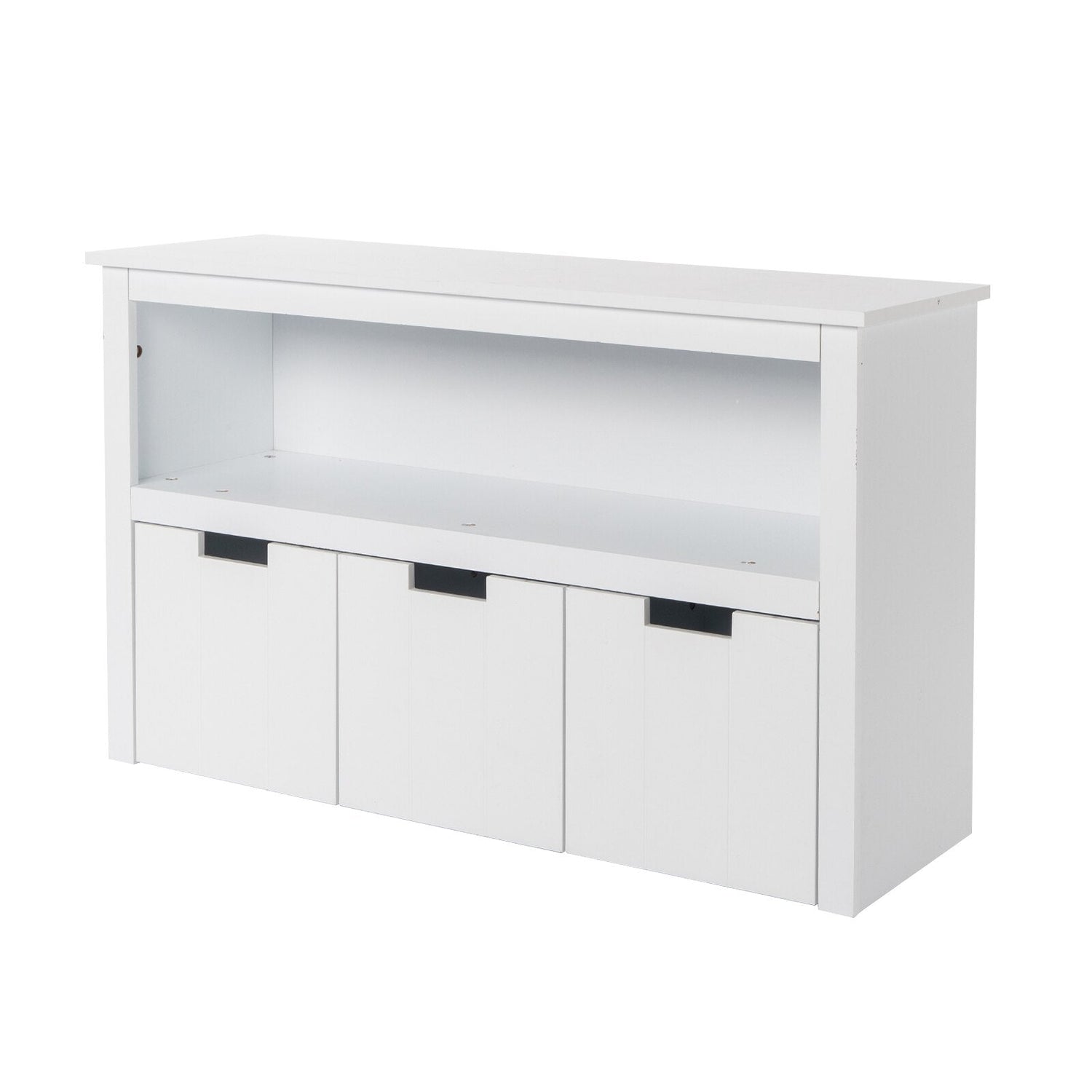 Kids Toy Storage Cabinet with 3 Rolling Toy Box childrensterritory