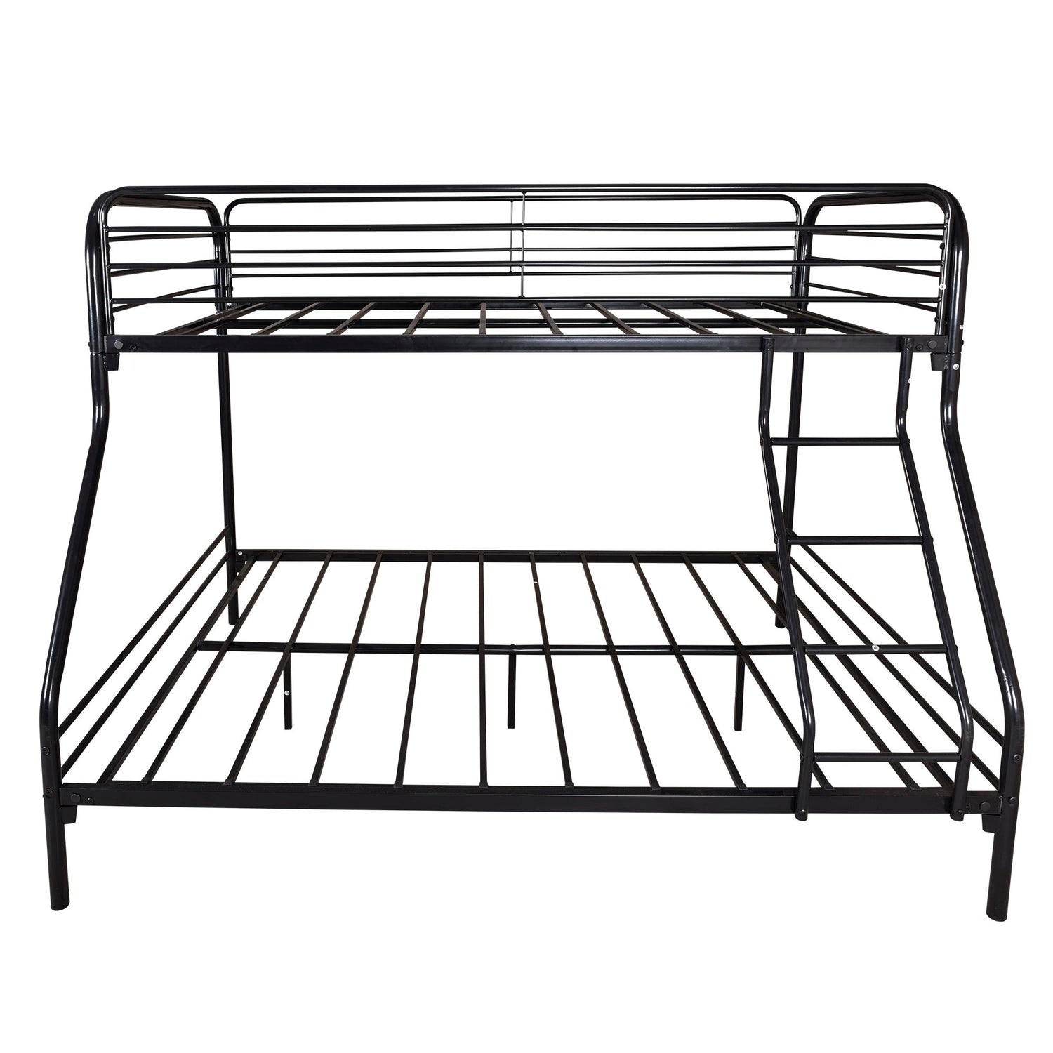 Kids Twin-Over-Full Bunk Metal Bed Frame with Ladder childrensterritory