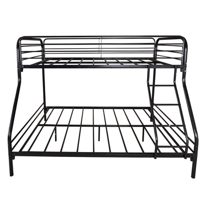 Kids Twin-Over-Full Bunk Metal Bed Frame with Ladder childrensterritory