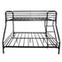 Kids Twin-Over-Full Bunk Metal Bed Frame with Ladder childrensterritory