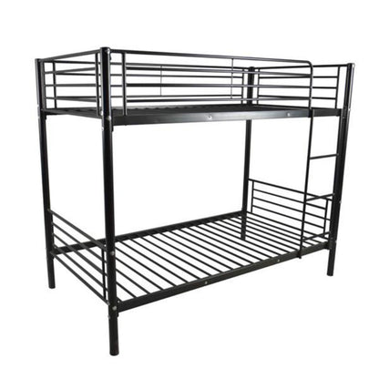 Kids Twin Size Iron Bunk Bed with Ladder childrensterritory