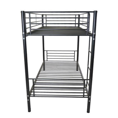 Kids Twin Size Iron Bunk Bed with Ladder childrensterritory