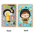 Kids Two-sided 3D Wood Jigsaw Puzzle Toy childrensterritory