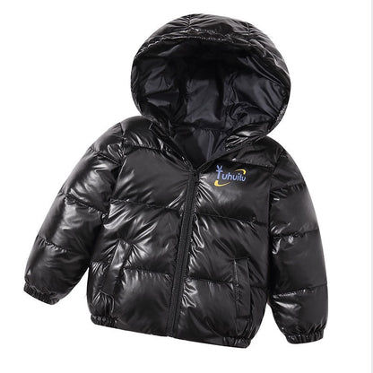 Kids Warm Hooded White Duck Down Jacket childrensterritory