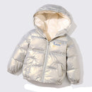 Kids Warm Hooded White Duck Down Jacket childrensterritory
