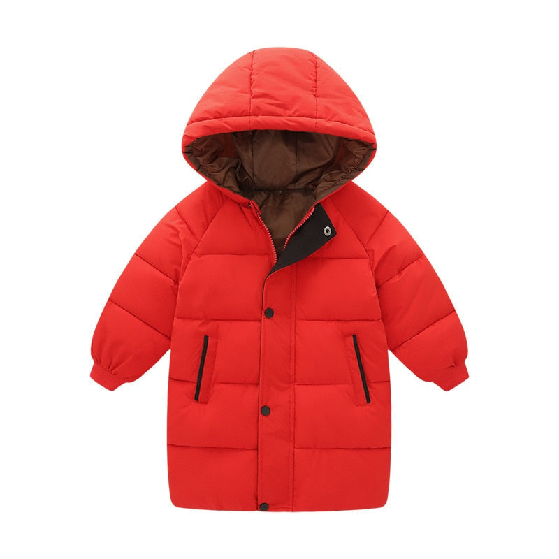 Kids Windproof Long Hooded Warm Parka/Jacket childrensterritory